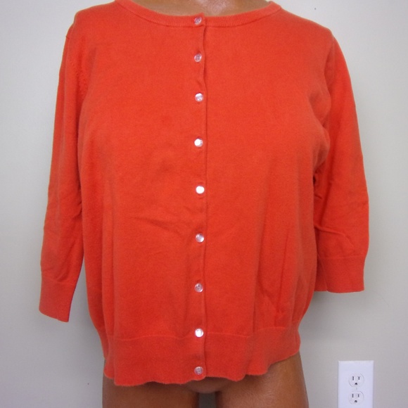 plus size orange cardigan